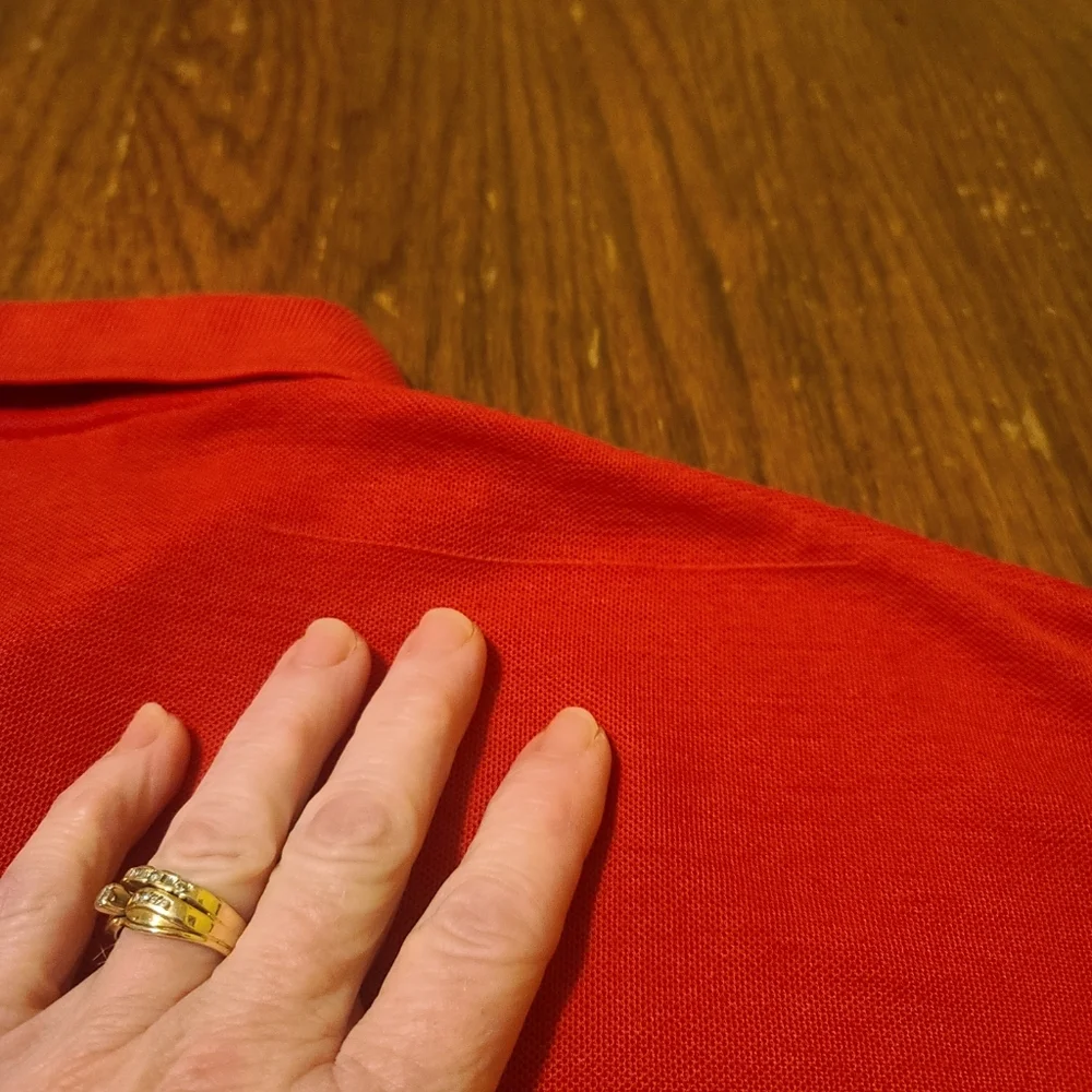 Levi’s Red 80s Vintage Polo Shirt Size M Short Sleeve